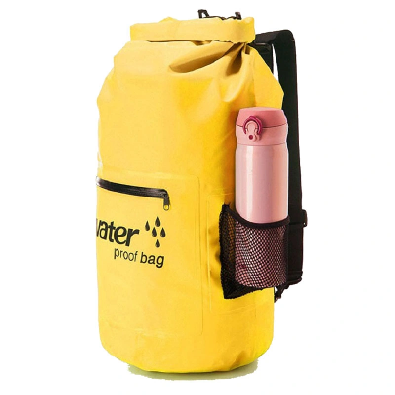 Waterproof Dry Bag Backpack with Zipper Pocket &amp; Shoulder Strap Dry Sack