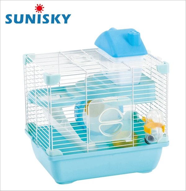 Snow Princess Light Blue Hamster Cage