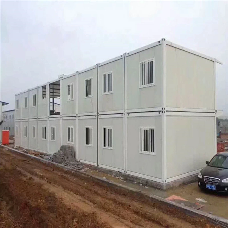 Factory Price Prefab/Prefabricated Light Weight Steel Structure Low Cost Worker Dormitory / Two Storey Office Container House Labor Camp for Africa