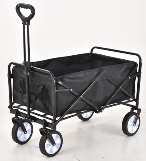 Camping Wagon Outdoor Picnic Beach Cart Trolley Handle Foldable Collapsible Folding Utility Cart