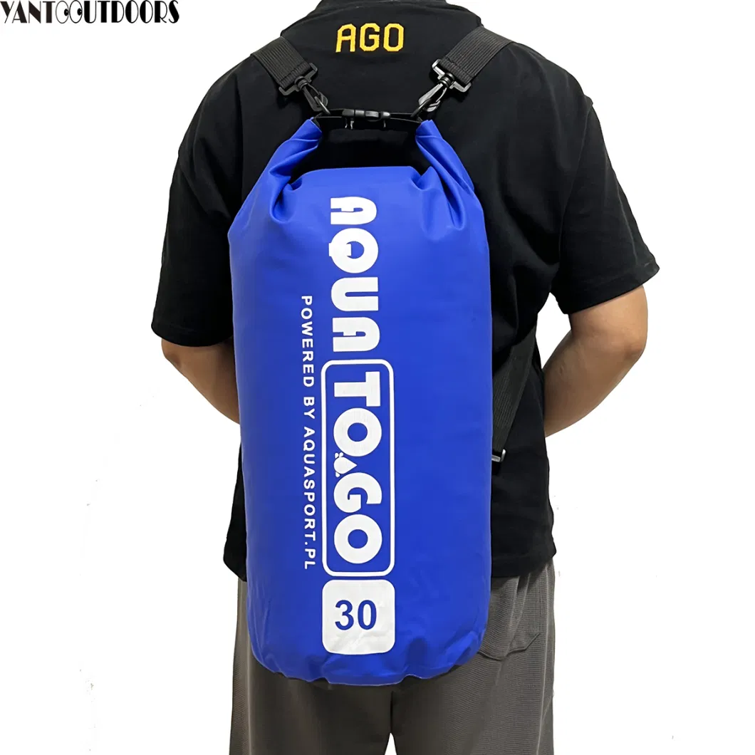 Waterproof Dry Bag 5L/10L/20L/30L Dry Bag Rucksack with Double Shoulder Strap Backpack for Swimming Kayaking Boating Fishing Traveling Cycling Beach