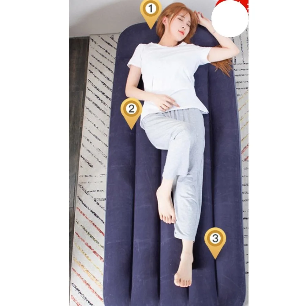 Single Size Inflatable Air Mattress Inflatable Bed with Electric Air Pump Single Mattress Camping Accessories Wyz20499