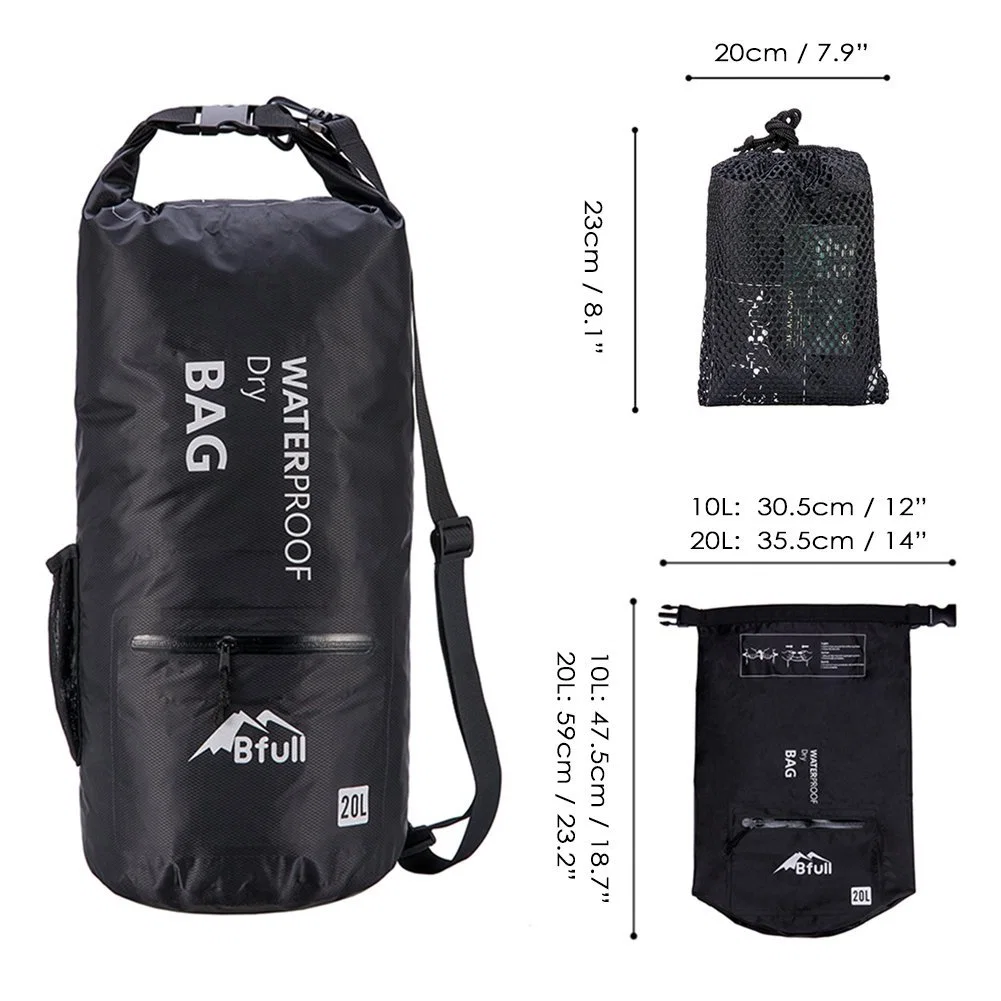 45L Durable Roll Top Waterproof Dry Bag Backpack Sports Rucksack