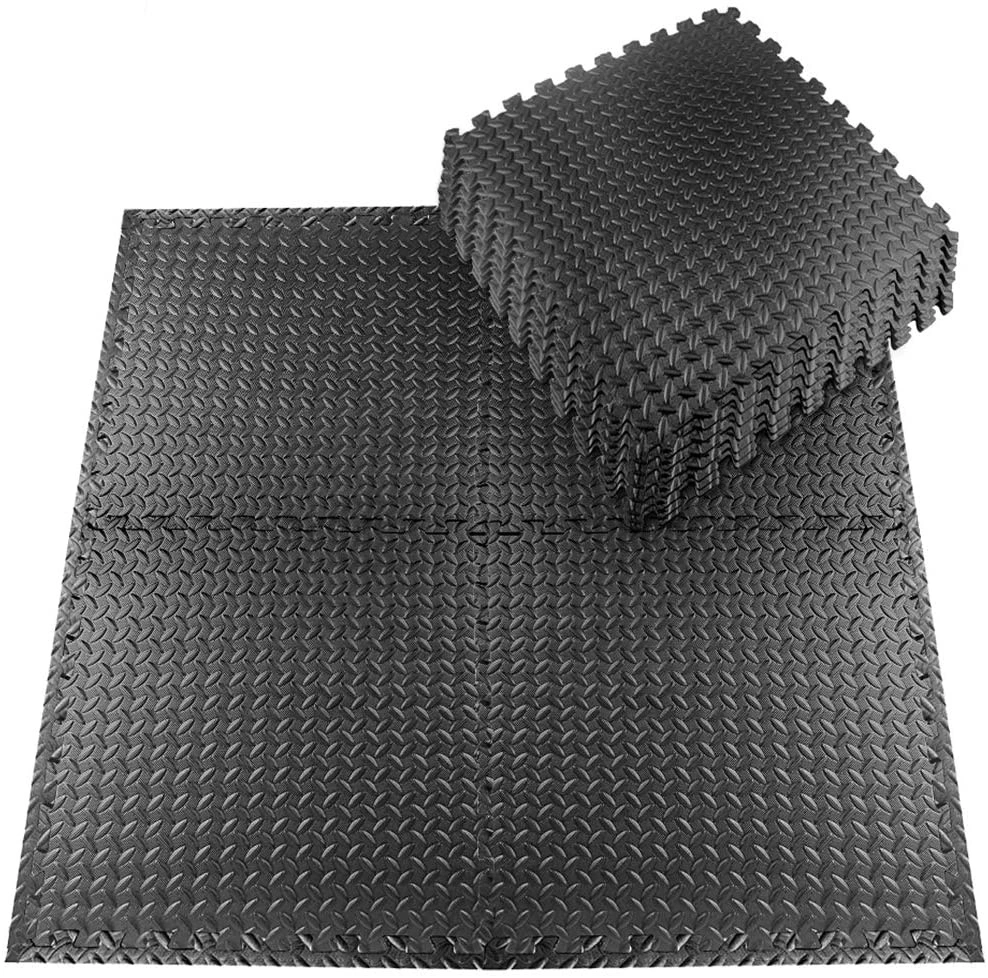 1&quot; Extra Thick Puzzle Exercise Mat with EVA Foam Interlocking Tiles for MMA