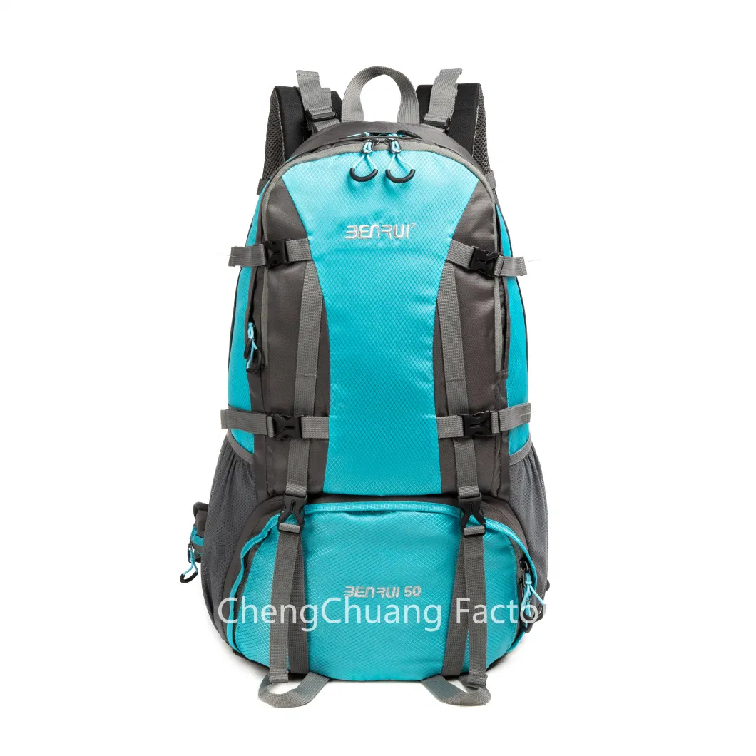 Hot Sale 40L 50L Hiking Trekking Hunting Travel Backpack Mountaineer Bag Outdoor Camping Daypack