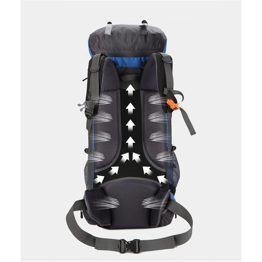 Hiking Backpack 75L Internal Frame Pack with Rain Cover for Outdoor Backpacking Fishing Camping and Travel Bag