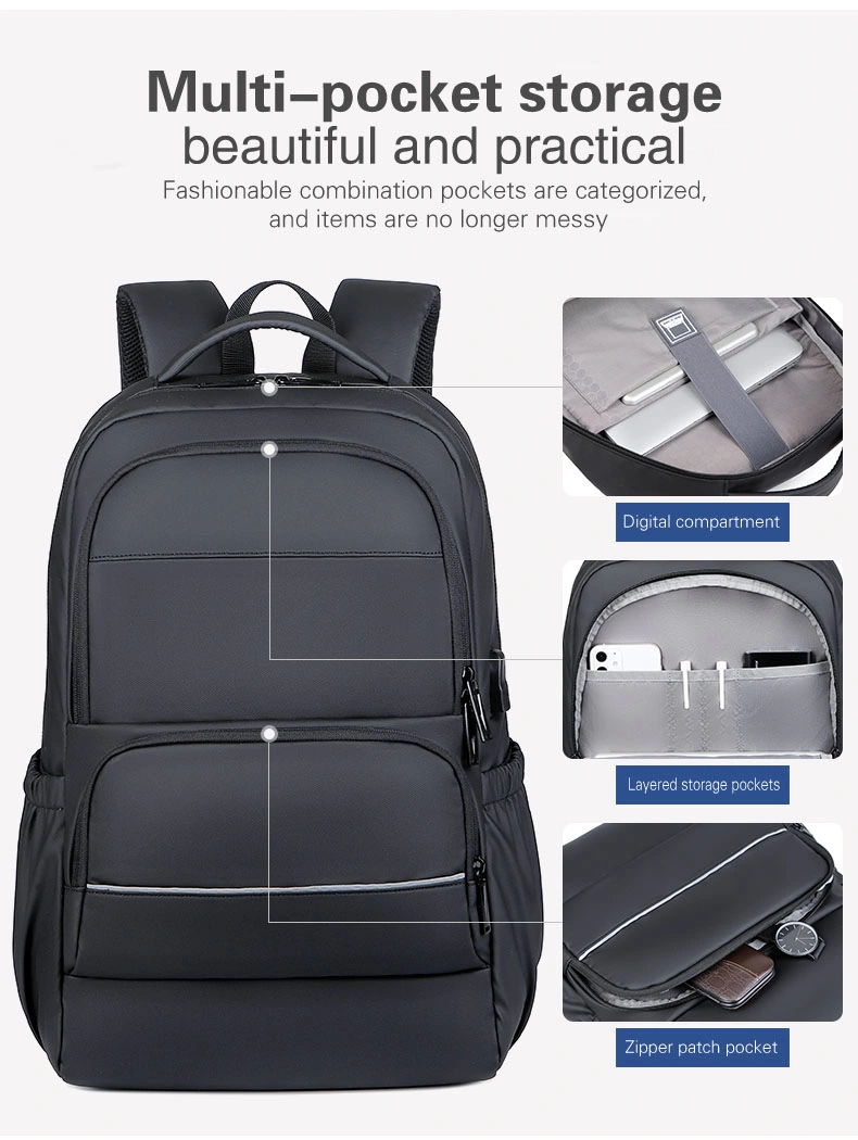 Sympathy Wholesale Big Capacity Customized Business Laptop Backpack Quality Backpack for Adults USB Travel Backpack