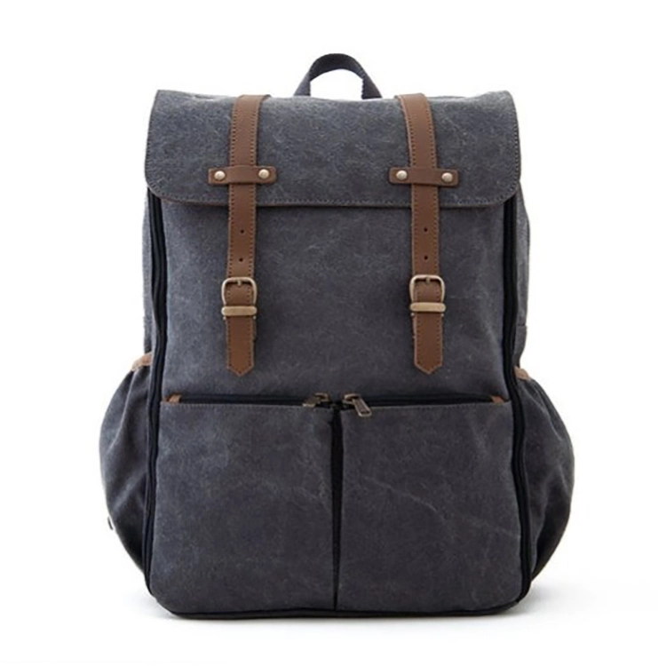 Multifunction Fashion Waxed Canvas Baby Diaper Nappy Backpack