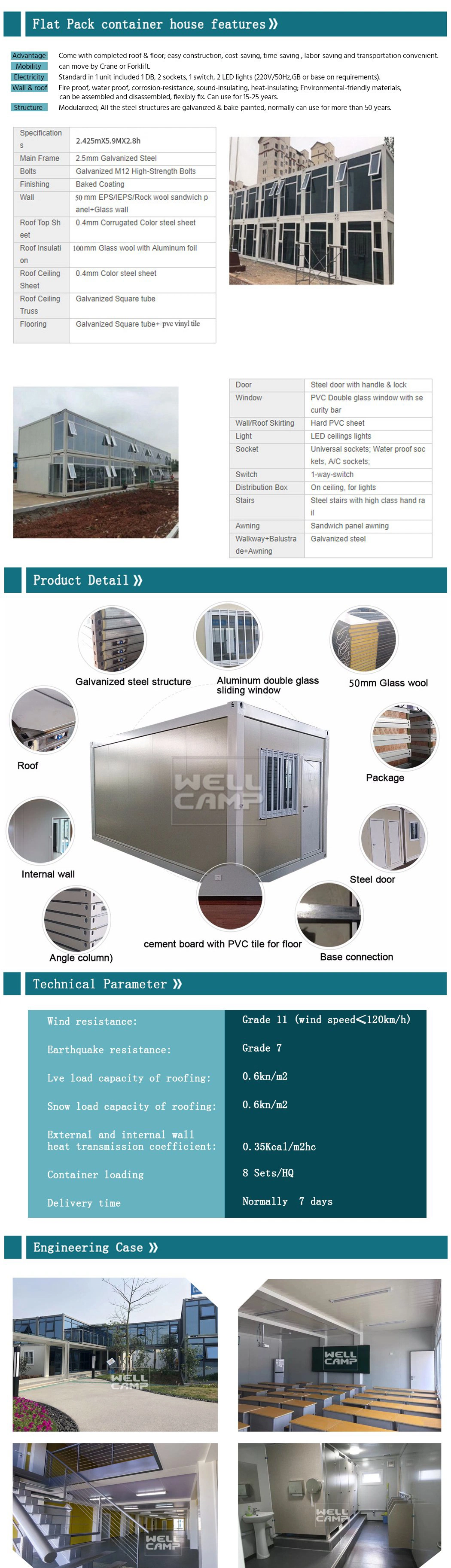 Prefabricated Container Camp Fast Deply Moveable Camp Container Soldier Dormitory Outdoor Mobile Container Office House