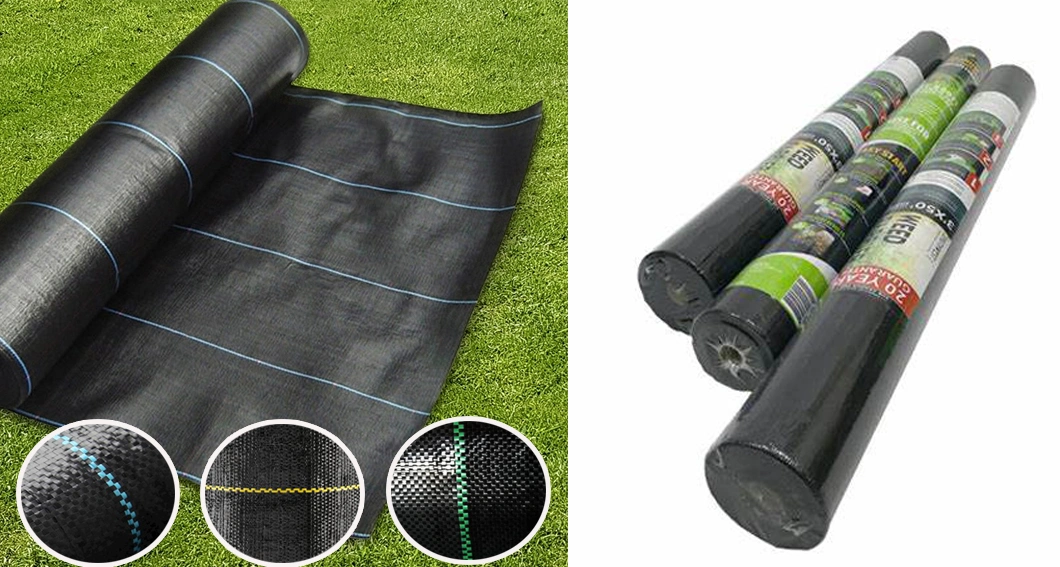 100GSM PP Woven Plastic Anti Grass Ground Cover for Agriculture/Garden