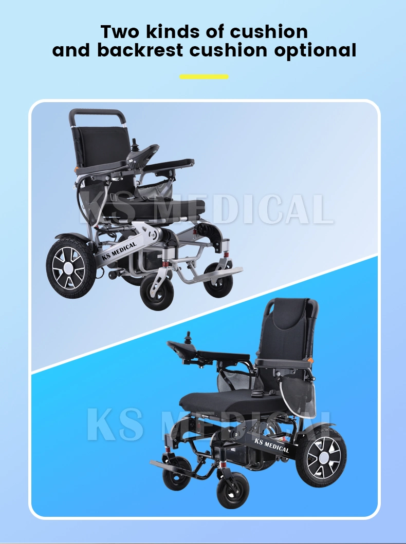 Ksm-606af Mdr Aluminium Auto Folding Electric Power Wheelchair Mobility Chairs for Disabled Travel