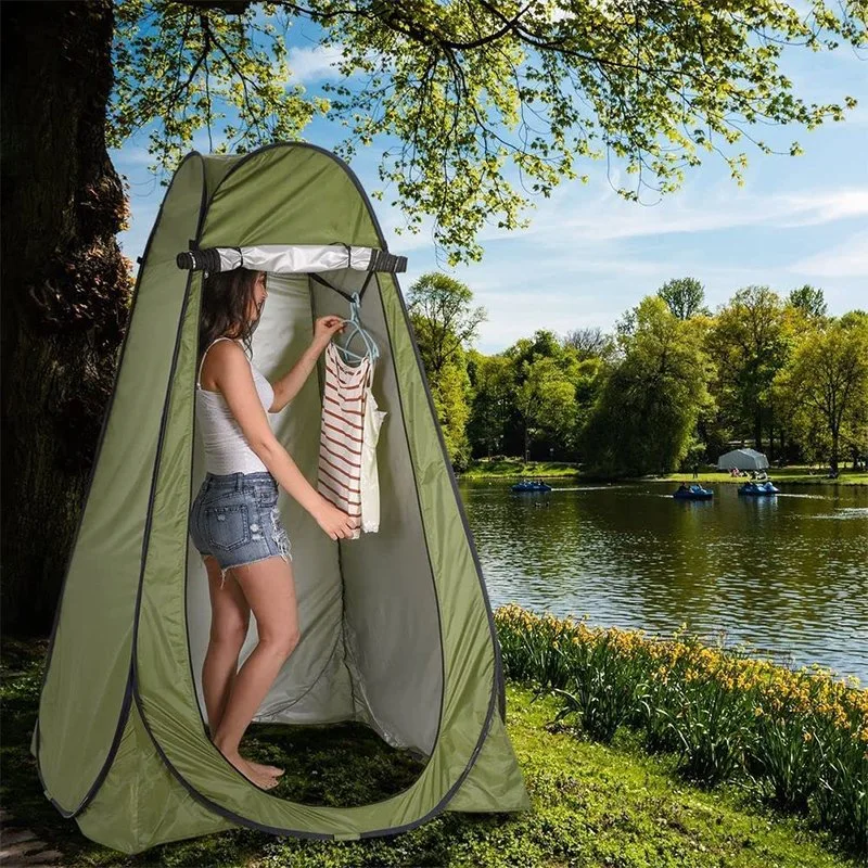 Portable Shower Tent Inflatable Dome Pop up Shower Tents Camping Outdoor Waterproof Drop Down Shower Tent