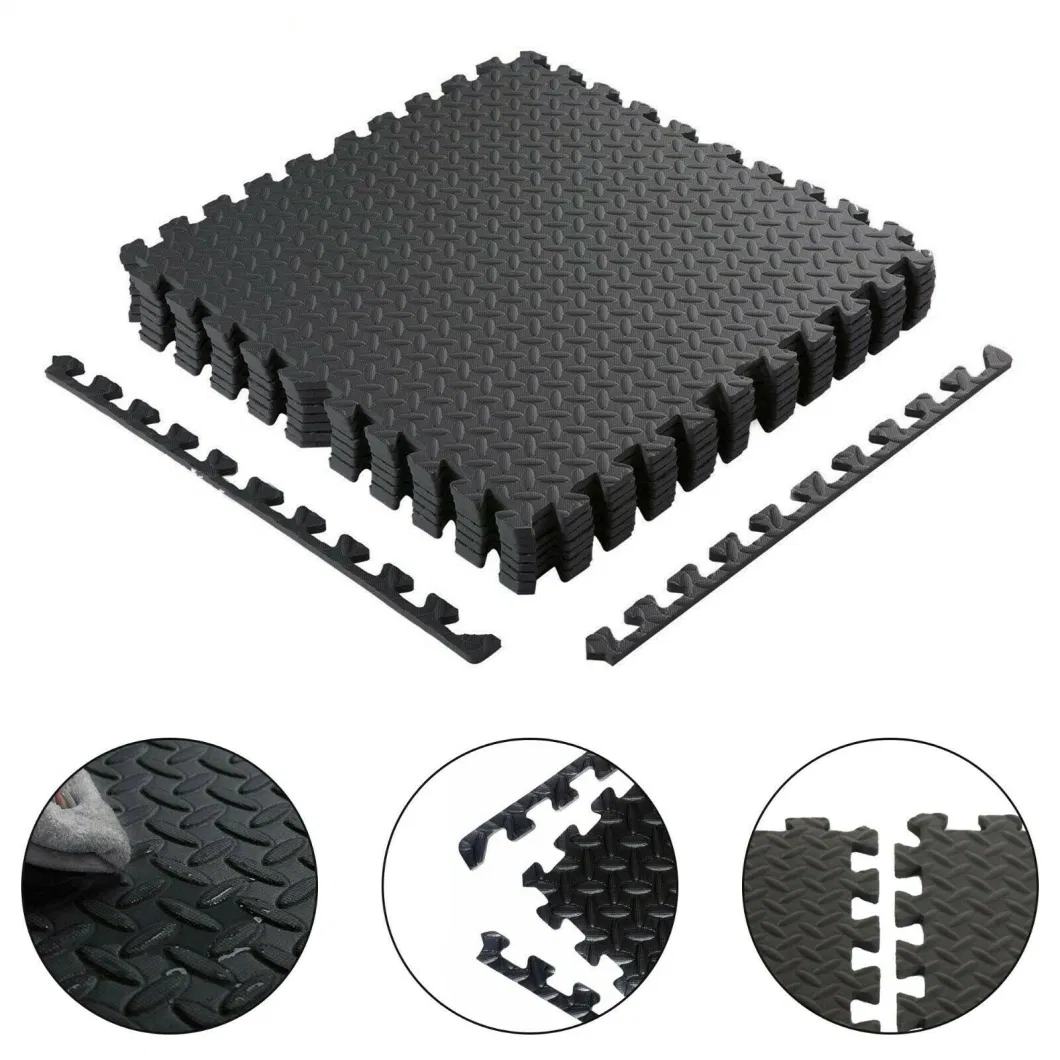 1&quot; Extra Thick Puzzle Exercise Mat with EVA Foam Interlocking Tiles for MMA