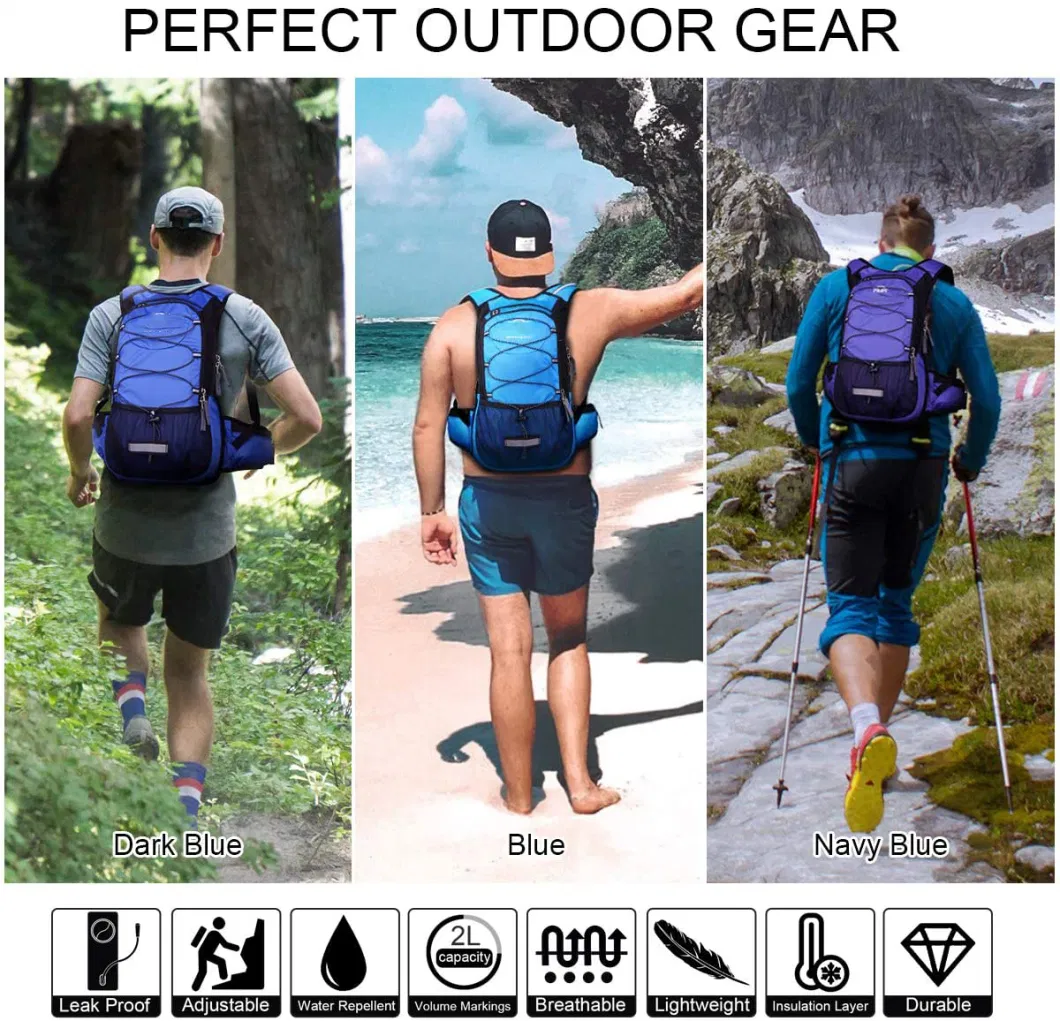Professional Factory Custom High Quality Lightweight Gym Sport Trail Running Hydration Backpack