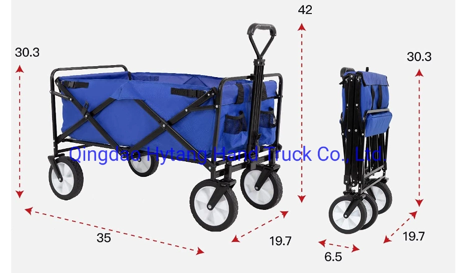 Collapsible Outdoor Picnic Fishing Camping Utility Folding Wagon Garden Cart