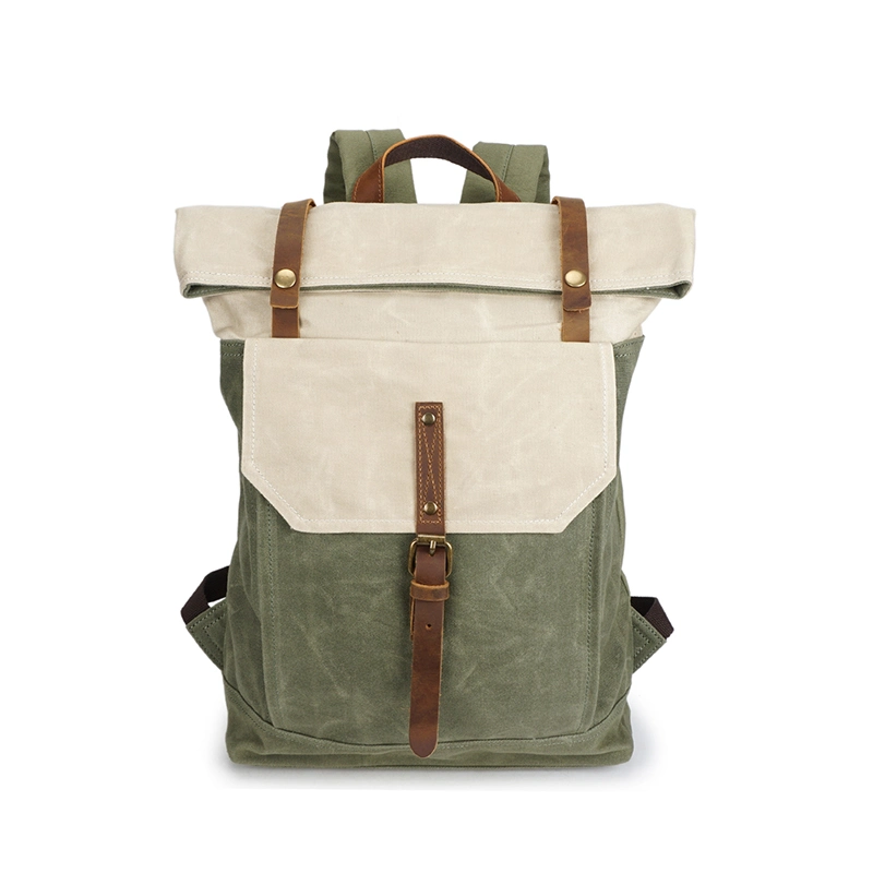 Designer Stylish Waterproof Waxed Canvas Travelling Backpack RS-02265