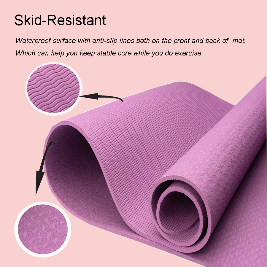 Foldable Thick Sports Workout Custom Tapete PARA Ejercicio De Pilates Eco Friendly Fitness Exercise Gym Yoga Mat Matt Printing