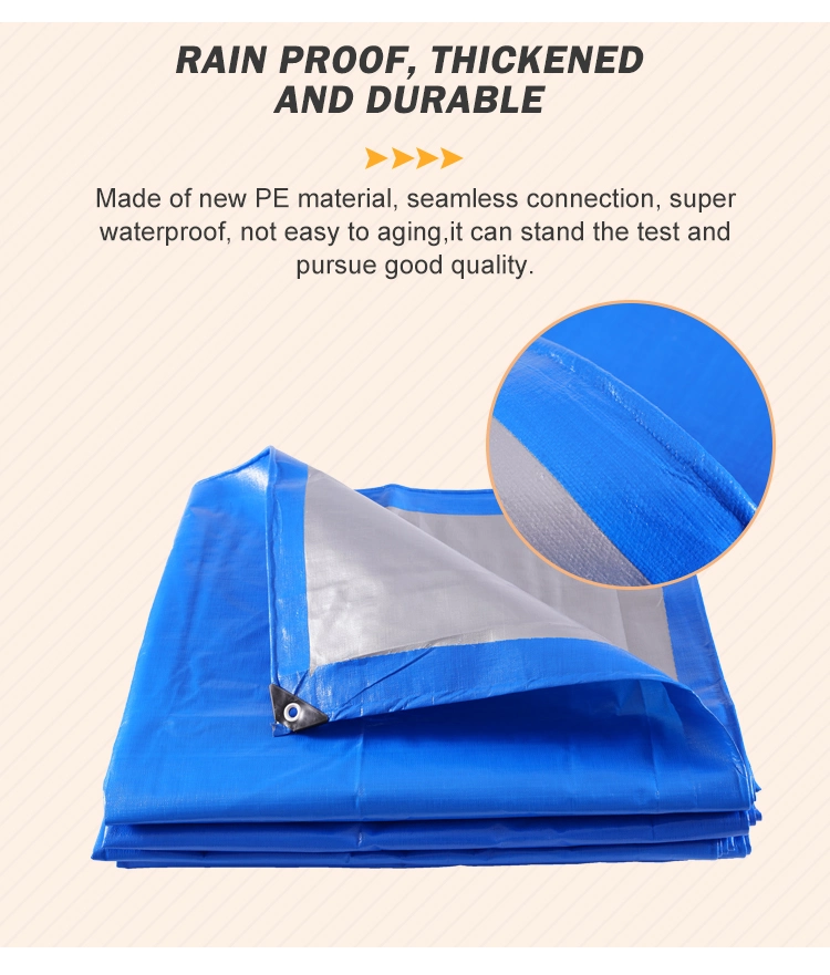 Durable Waterproof Drawstring PE Tarpaulin Leaf Poly Tarp