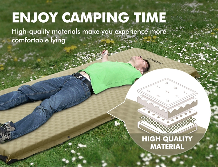 Self Inflating Sleeping Pad - Durable Camping Mattress Connectable with Multiple Lightweight Sleeping Mats