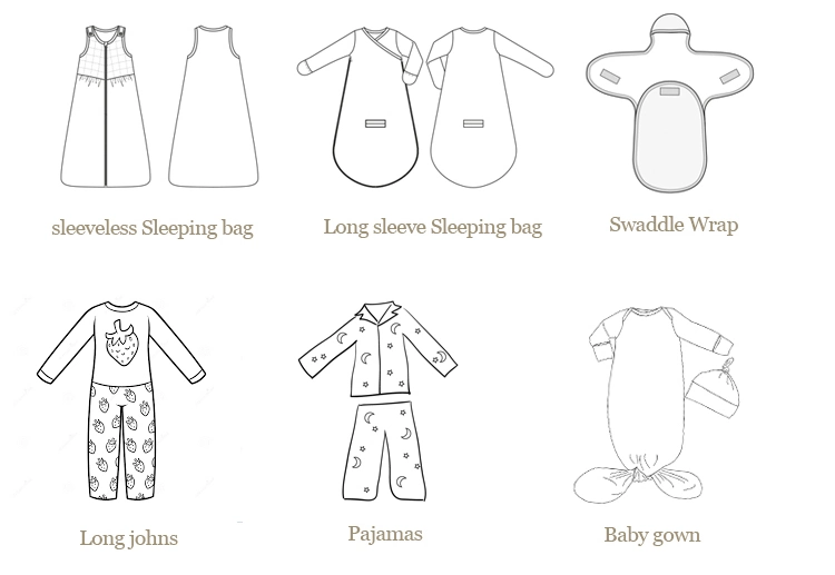 Custom Christmas Pjs Sleepbag Wholesale Halo 100% Cotton Sleepsack Swaddle Baby Sleep Sack Sleeping Bag