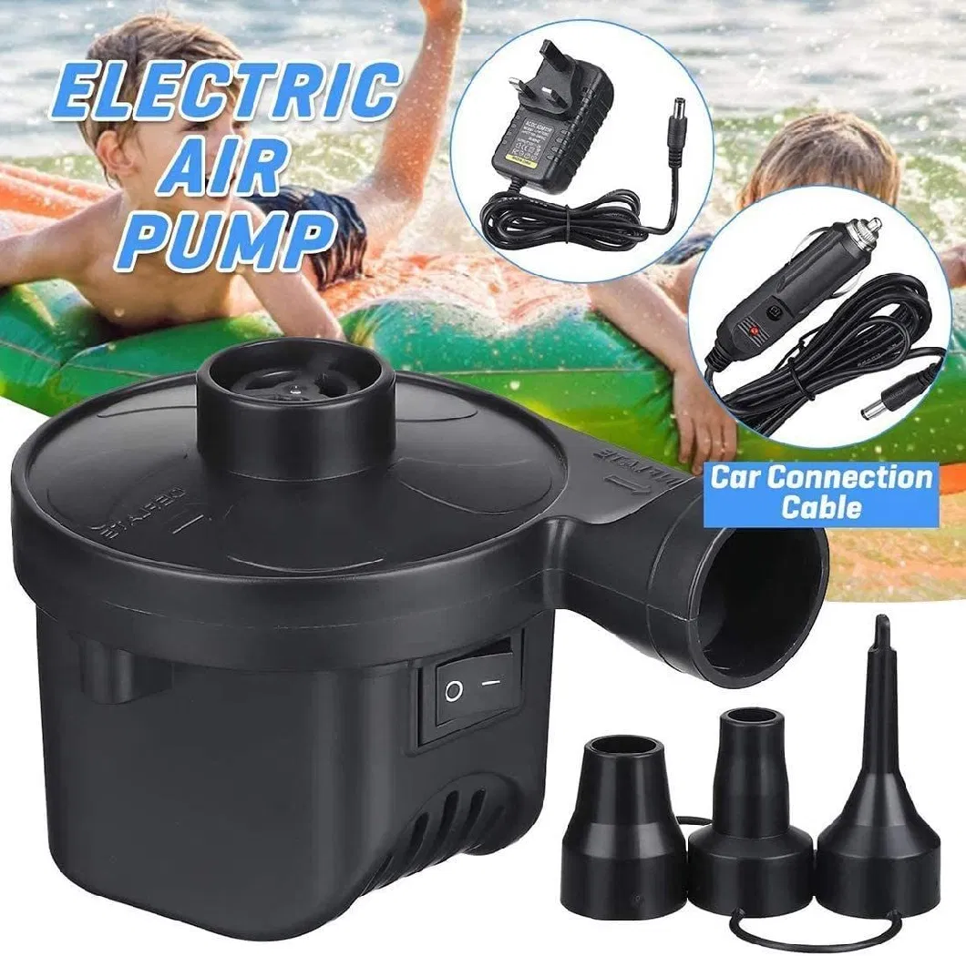 Electric Air Pump, Air Mattress Pump with 3nozzles Inflator/Deflator Pumps Esg16147