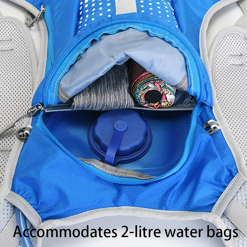 6L Waterproof Breathable Bicycle Cycling Backpack with Helmet Organizer Pocket, Hydration Pack for Biking Riding Running Hydration Backpack