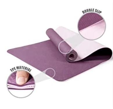 Personalized Anti-Slip Eco Friendly High Quality Double Layer TPE Yoga Mat