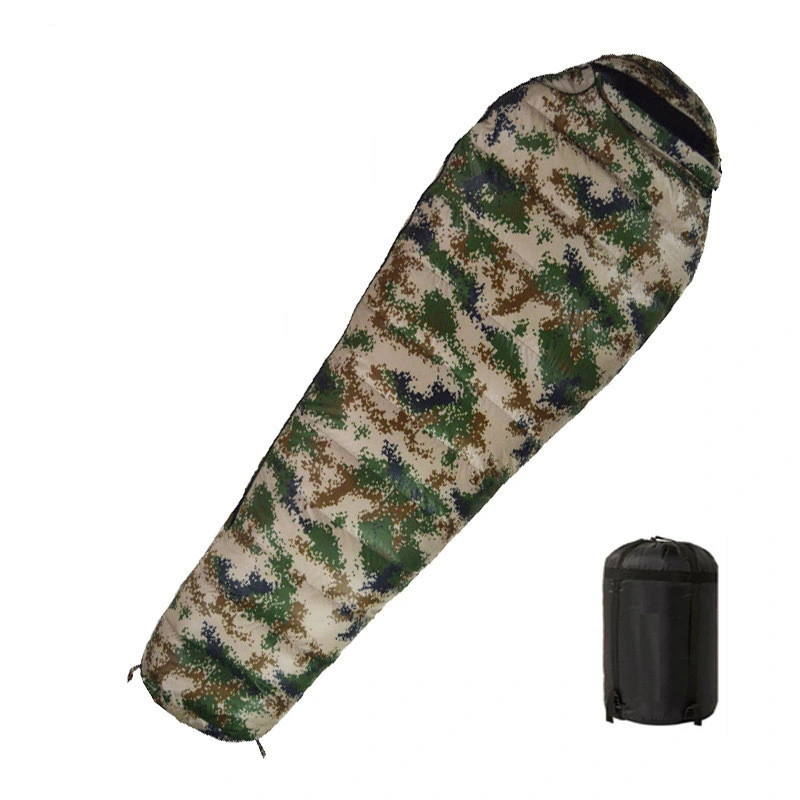 Armed Forces Four Seasons Hot-Sale Camouflage Lightweight Waterproof Easy-Taking Cheapest Outdoor Camping Envelope Sleeping Bag State Reserve