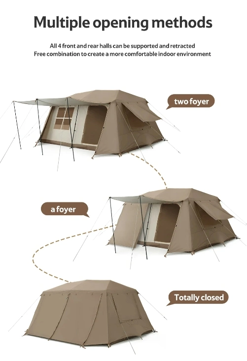 High Quality Oxford Cloth 5-8 Person Outdoor Camping Luxury Family Tent