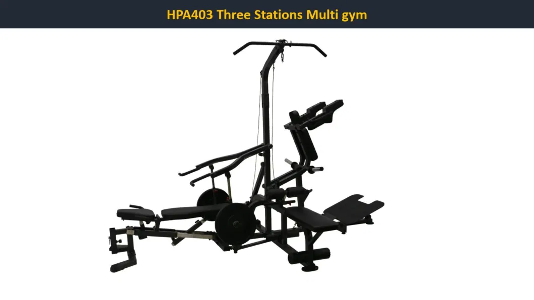 China Manufacturer Light Commercial Home Gym Fitness Equipment Three Stations Multi Home Gym with CE/En957/TUV/SGS/OHSAS/ISO