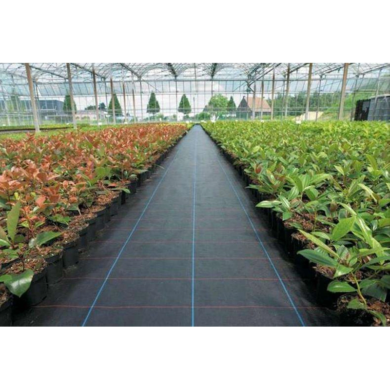 PP Weed Barrier Horticulture Plastic Woven Weed Control Mat Ground Cover for Agricultural Plantings/Greenhouse/Garden Vegetables Flowers Usage