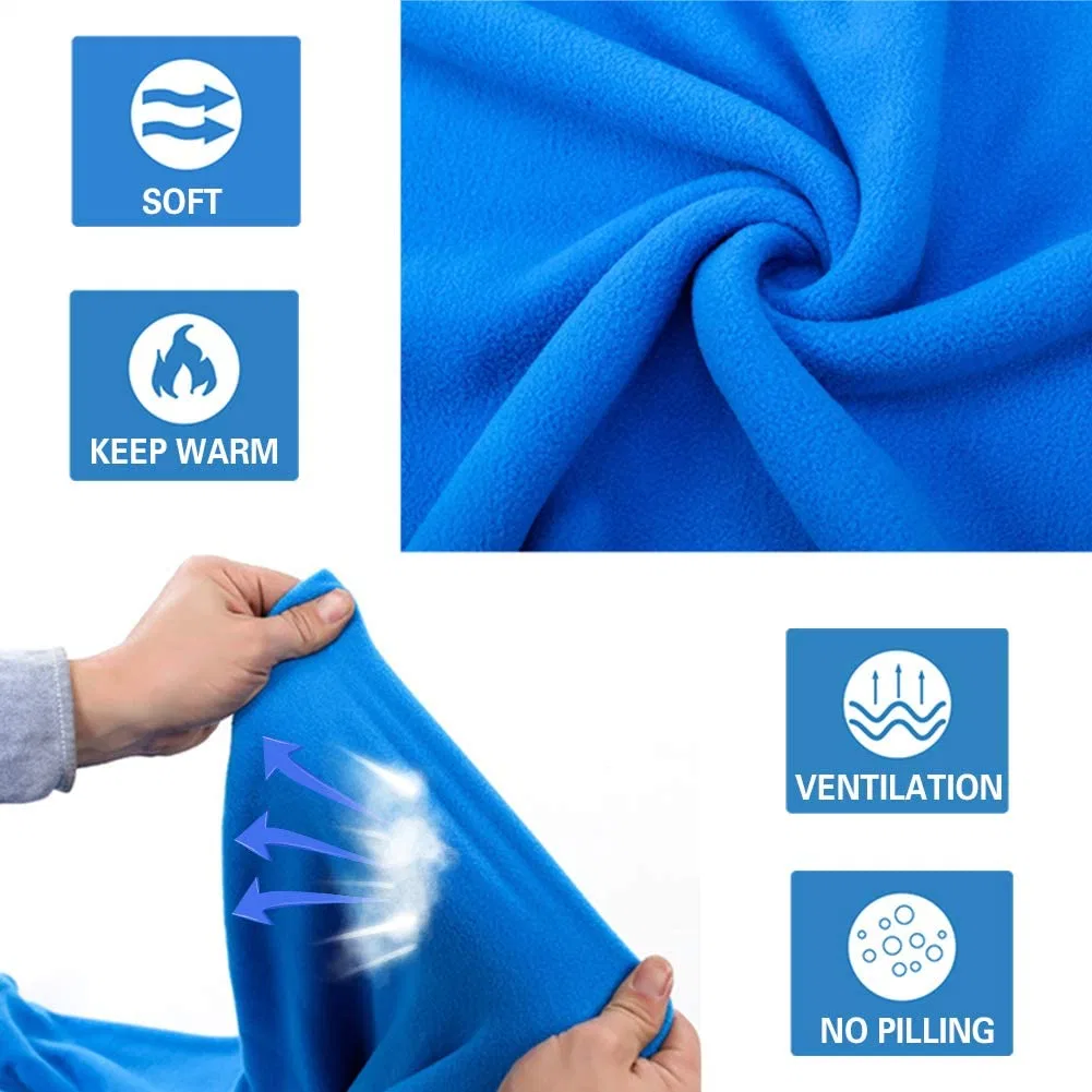 Woq Fleece Sleeping Bag Outdoor Liner Four Seasons Adult Camping Indoor Hotel