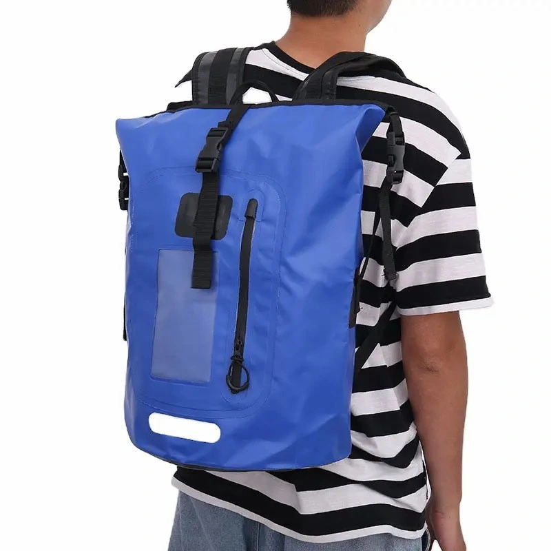 Custom Outdoor Rolltop PVC Leisure Casual Waterproof Dry Bag Laptop Travel Backpack