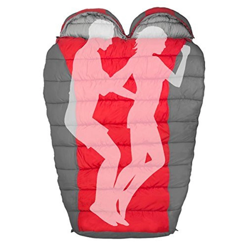 Double Sleeping Bag with Compression Sack, Lightweight Mummy Bags for Adult Camping, Backpacking, Hiking, Traveling