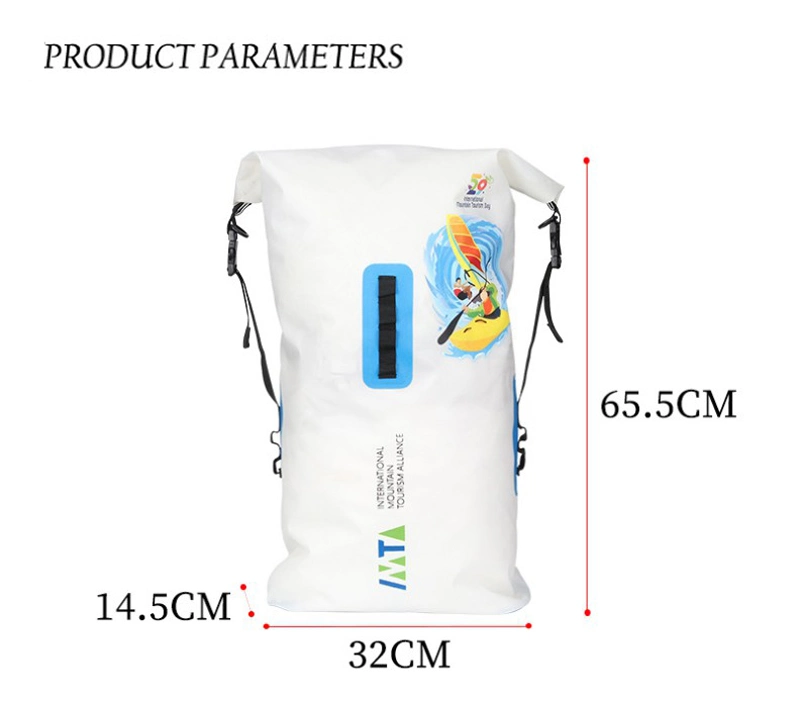 OEM Custom Logo Boating Hiking Kayak Water Proof Floating Roll Top Dry Backpack