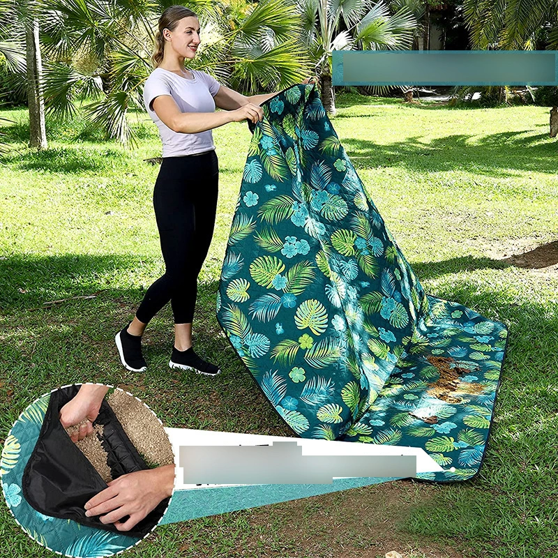 Outdoor Camping Pocket Picnic Mat Spring Trip Mat Portable Large Size Waterproof Mat Moisture-Proof Beach Mat