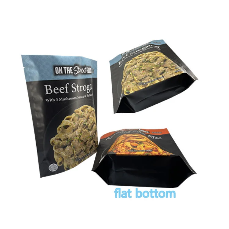 5minutes Fast Foods Mylar Bags 32oz Flat Bottom Quickly Meal Packing Bags Convenient Lazy Ready-to-Eat Pouchpopular