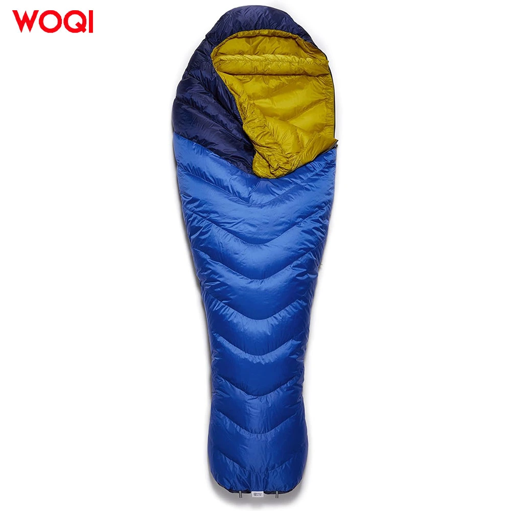 Filled 800g Goose Down Warm Lightweight Mummy Sleeping Bag, Mountaineering Camping Down Sleeping Bag