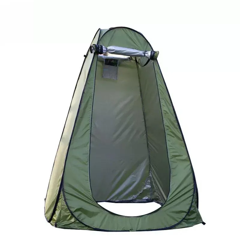 Outdoor Pop up Camping Tent Waterproof Shower Tent Polyester Silver Coating Toliet Tent