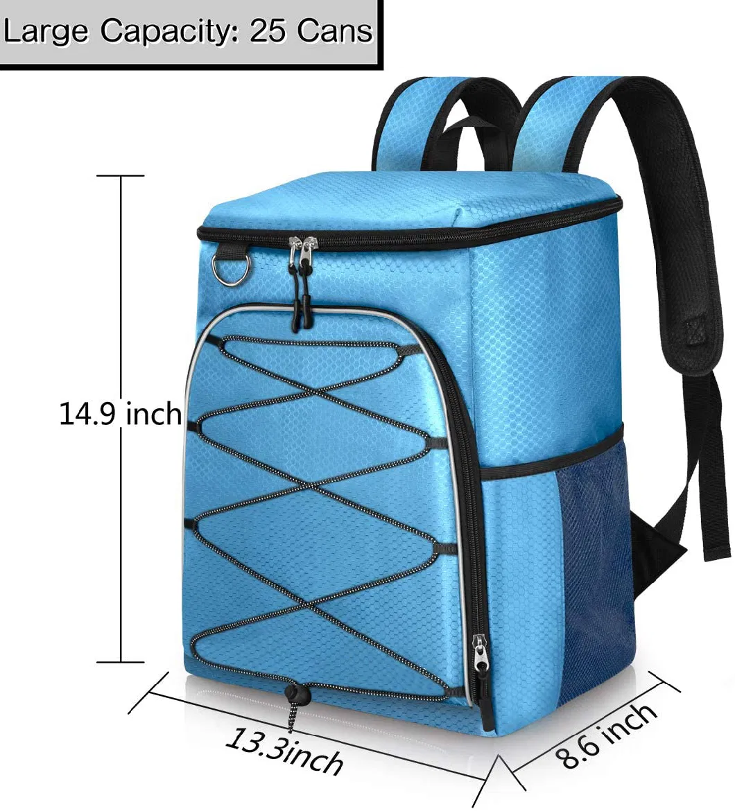 Custom Logo Lightweight Soft Beach Wine Bag Insulated Picnic Lunch Food Delivery Bags Thermal Cooler Backpack for Adults Kids