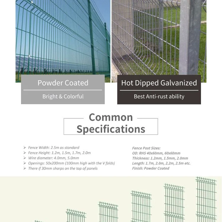 Home Garden Metal Wire Fence Welded Wire Mesh Fence