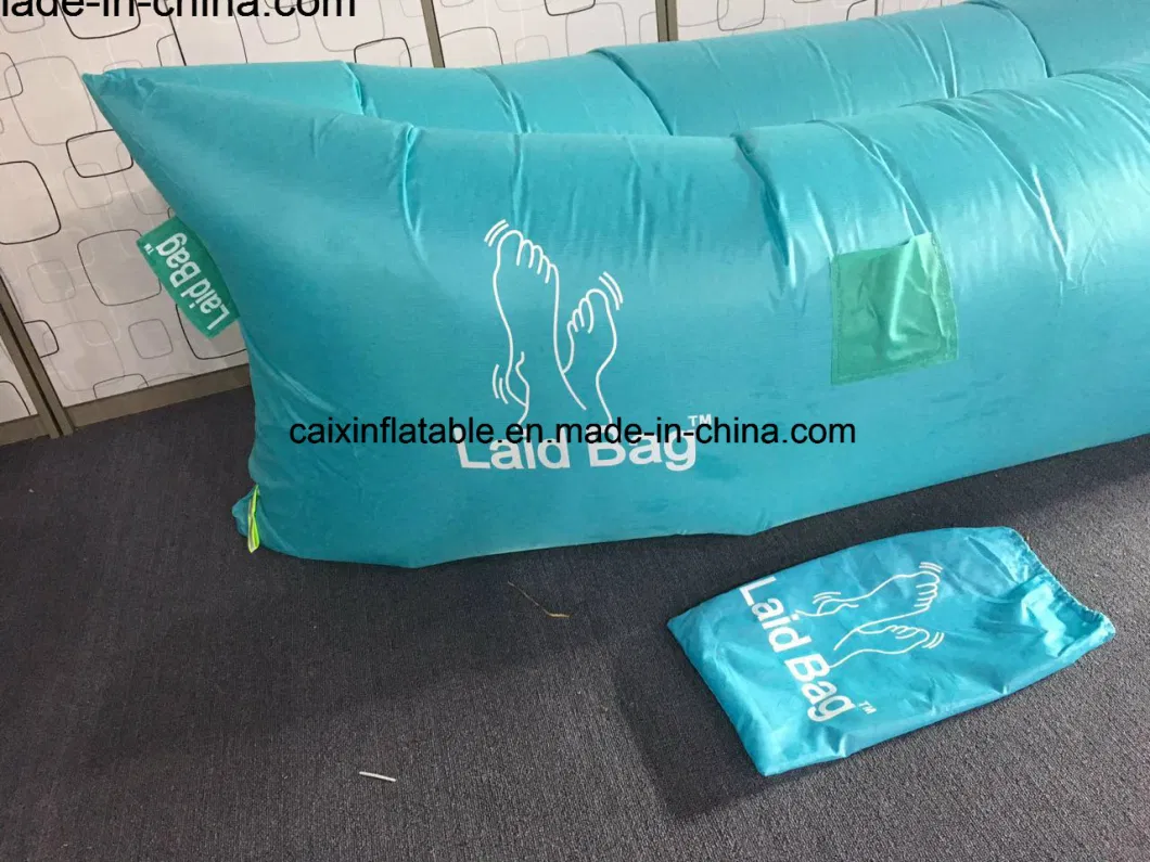 2023 New Customize Inflatable Air Lazy Sofa Hangout Laybag Hammock Lounger Custom Logo