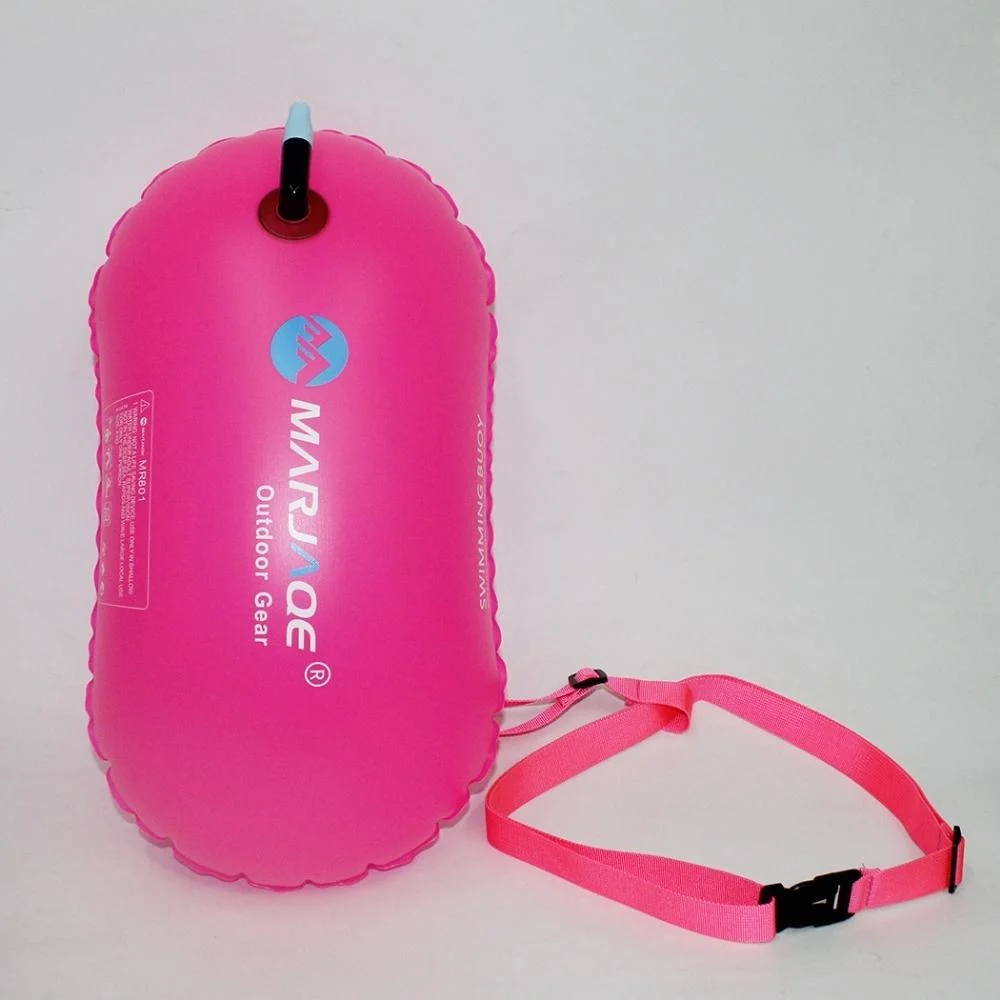 Men Women Swim Buoy PVC Inflatable Bag Swim Bubble Safety Storage Wyz20519