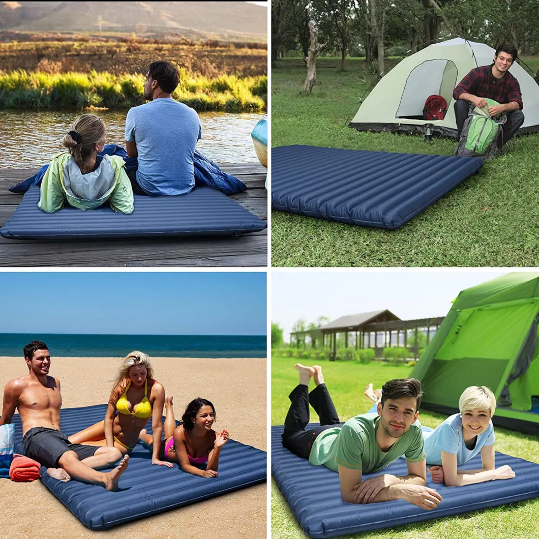 Woqi Double Inflatable Mattress Beach Mat Sleeping Pad Ultralight Camping Mat