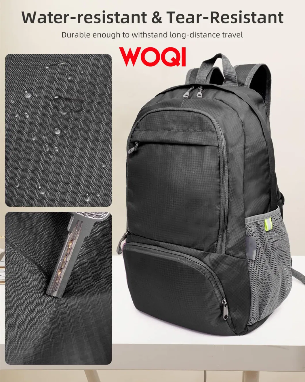 Woqi Lightweight Day Hiking Backpack: Travel Waterproof Hiking