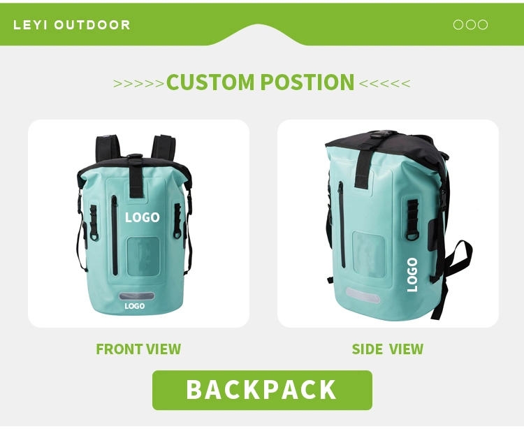 Low MOQ Good Quality Waterproof Backpack Sack Roll-Top Closure Dry Bag Lightweight Factory Price