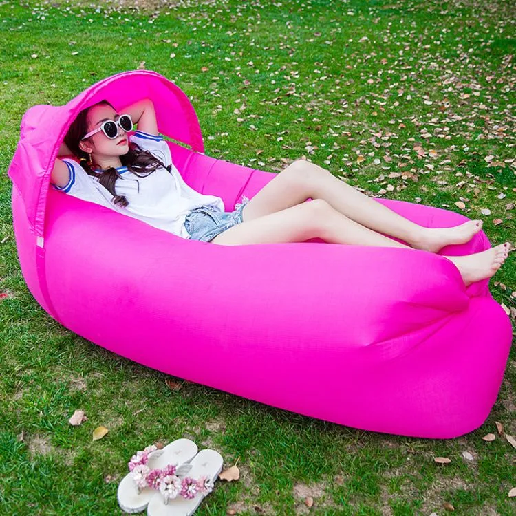 Outdoor Camping Ground Garden Easy Inflation Inflatable Portable Handout Lazy Lounger Air Sleeping Sofa Bag