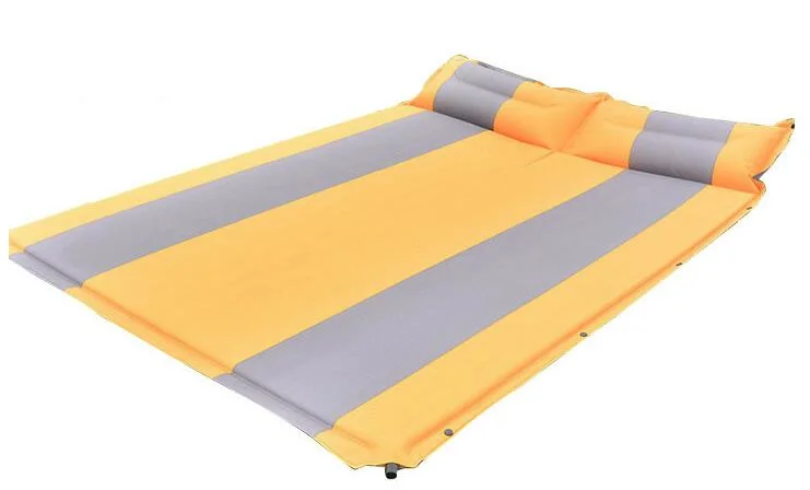 Polyester Pongee Automatic Air Cushion Mattress High Resiliency for Outdoor Hiking