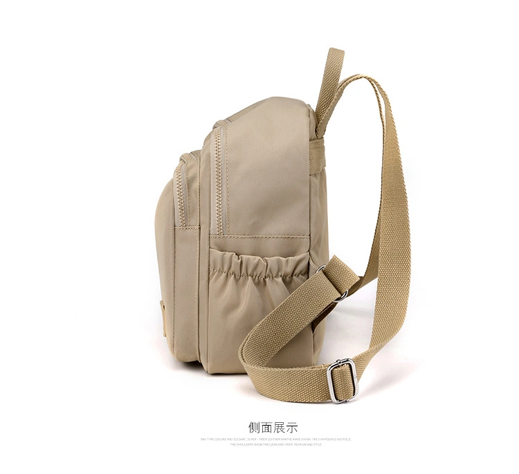 High Quality Colorful Poly Women&prime;s Outdoor Travel Backpack Water-Repellent Mini Handbag Casual Fresh Simple Schoolbag