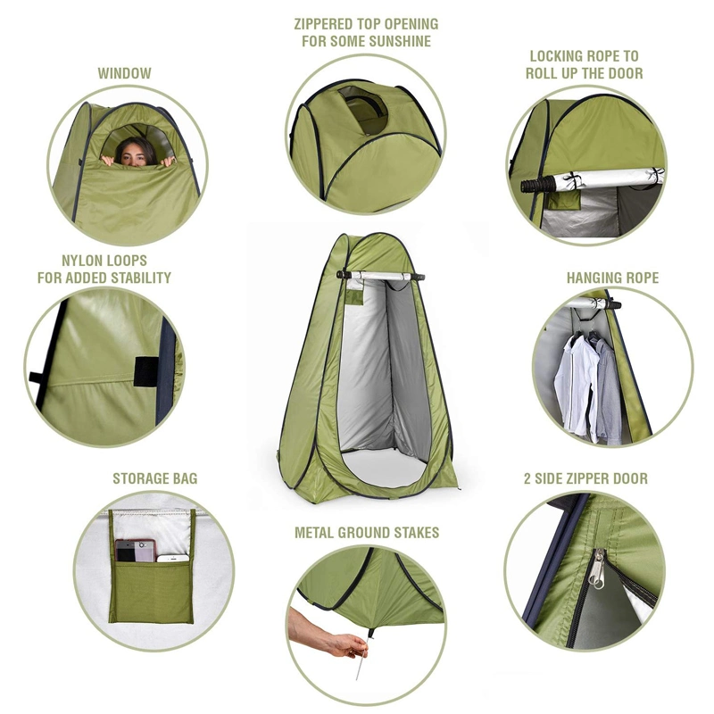 Outdoor Camping Waterproof Pop up Privacy Shower Tent Toilet Tent